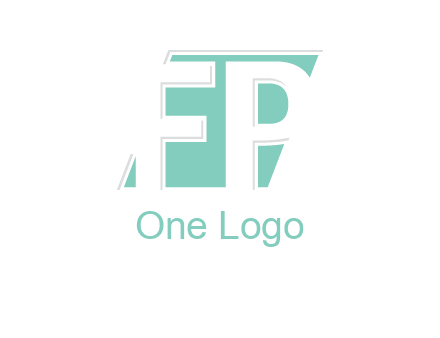 Letters FP are in a rhombus shape logo