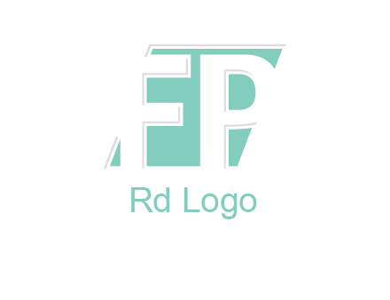 Letters FP are in a rhombus shape logo