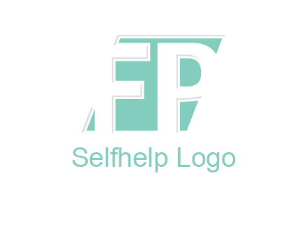 Letters FP are in a rhombus shape logo