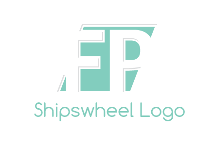 Letters FP are in a rhombus shape logo
