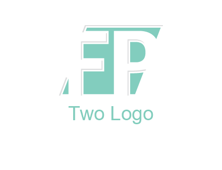 Letters FP are in a rhombus shape logo