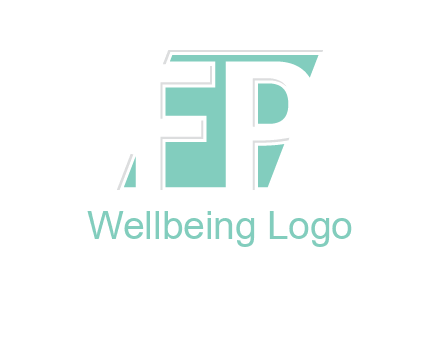Letters FP are in a rhombus shape logo