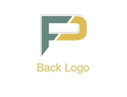letter P forming letter F