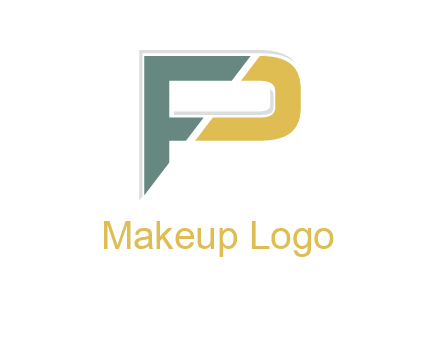 letter P forming letter F