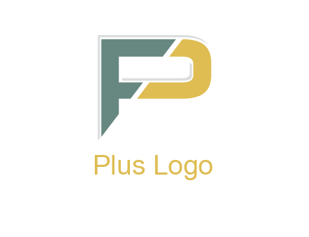 letter P forming letter F