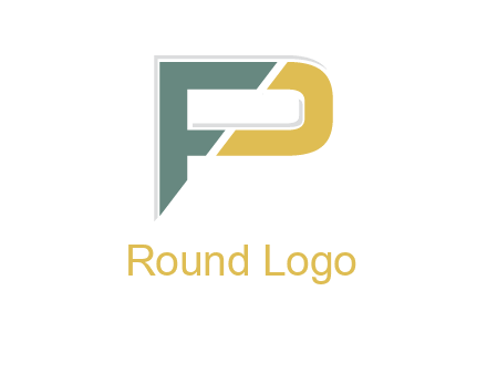 letter P forming letter F