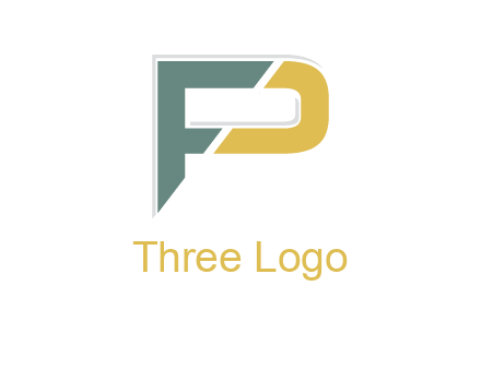 letter P forming letter F