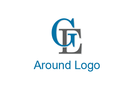 letter G overlapping letter E