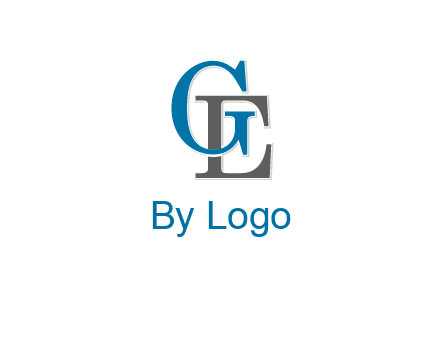 letter G overlapping letter E