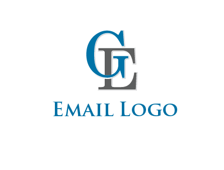 letter G overlapping letter E