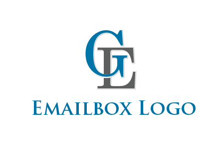 letter G overlapping letter E