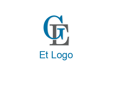 letter G overlapping letter E