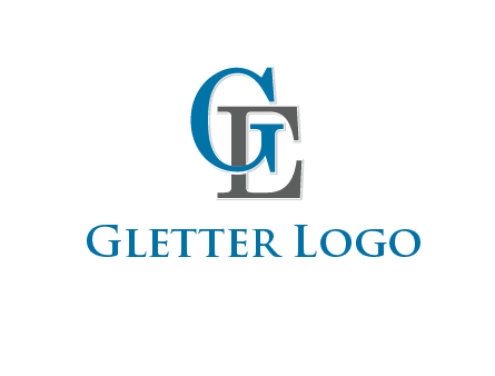 letter G overlapping letter E