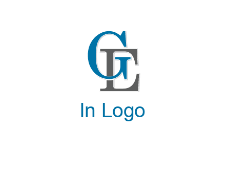 letter G overlapping letter E