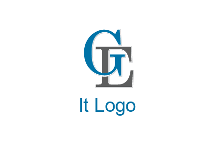 letter G overlapping letter E
