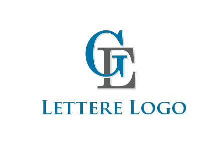 letter G overlapping letter E