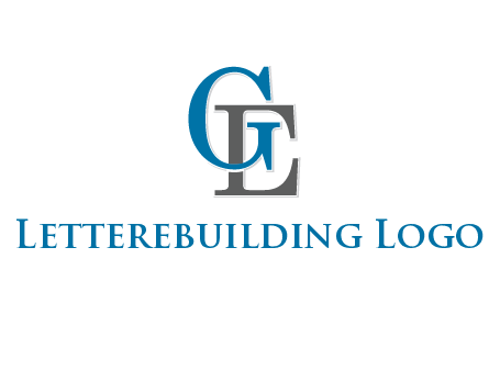 letter G overlapping letter E