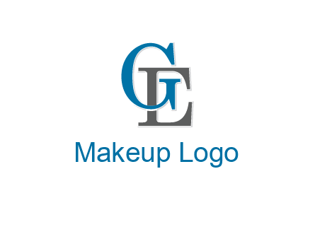 letter G overlapping letter E