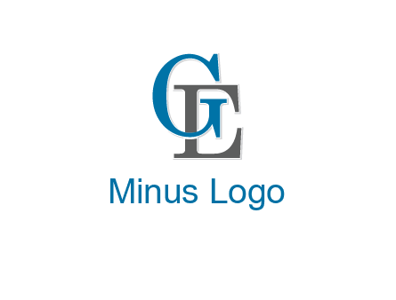 letter G overlapping letter E