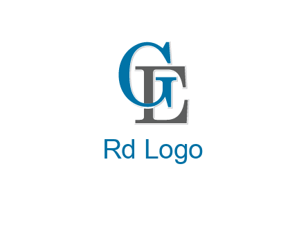 letter G overlapping letter E