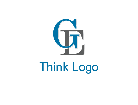 letter G overlapping letter E