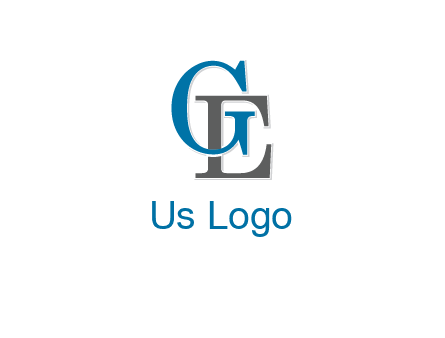 letter G overlapping letter E