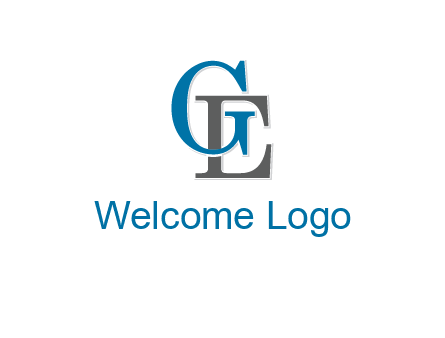 letter G overlapping letter E
