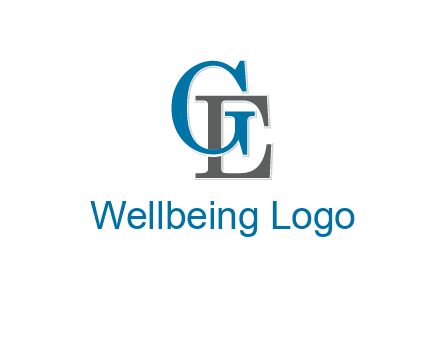 letter G overlapping letter E