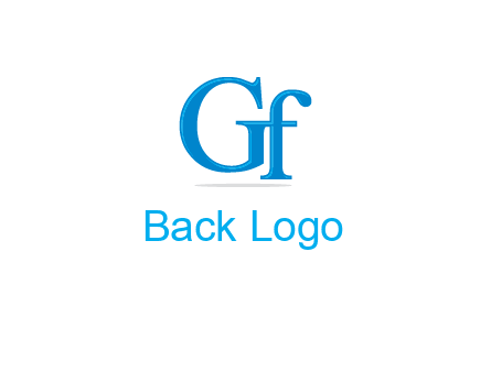 letter G joined with letter F
