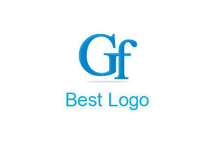 letter G joined with letter F