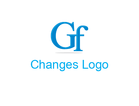 letter G joined with letter F