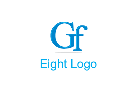 letter G joined with letter F