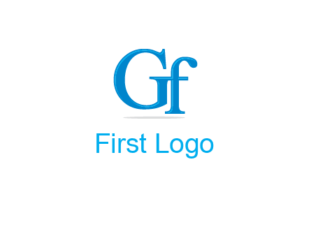 letter G joined with letter F