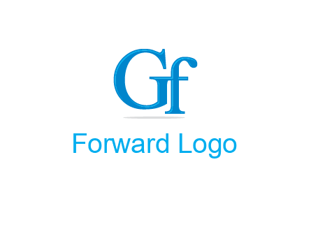 letter G joined with letter F