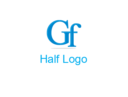 letter G joined with letter F