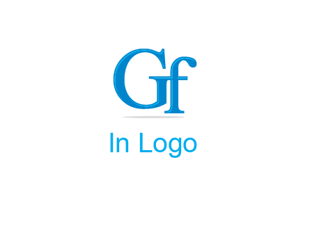 letter G joined with letter F