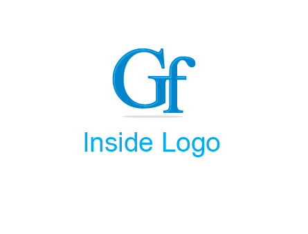 letter G joined with letter F