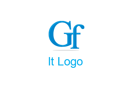 letter G joined with letter F