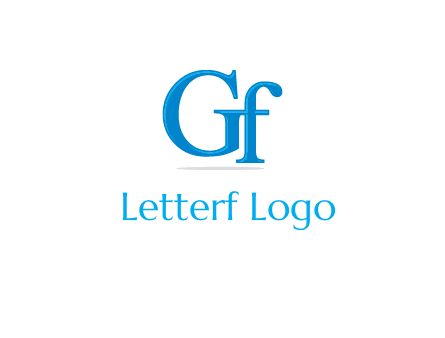 letter G joined with letter F