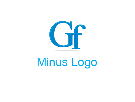 letter G joined with letter F