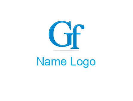 letter G joined with letter F