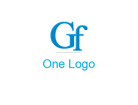 letter G joined with letter F