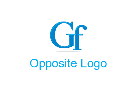 letter G joined with letter F