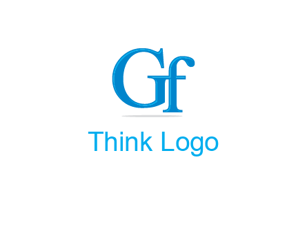 letter G joined with letter F