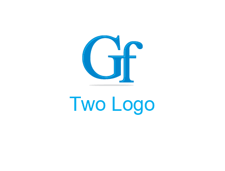letter G joined with letter F