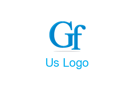 letter G joined with letter F