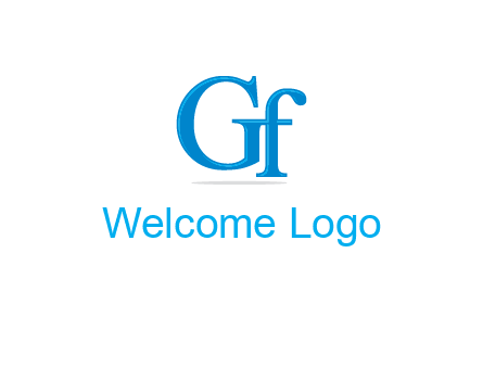 letter G joined with letter F
