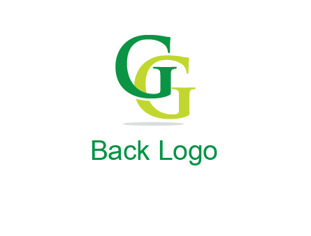 letter G overlapping letter G