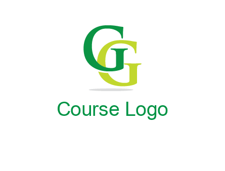 letter G overlapping letter G