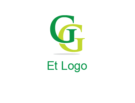 letter G overlapping letter G